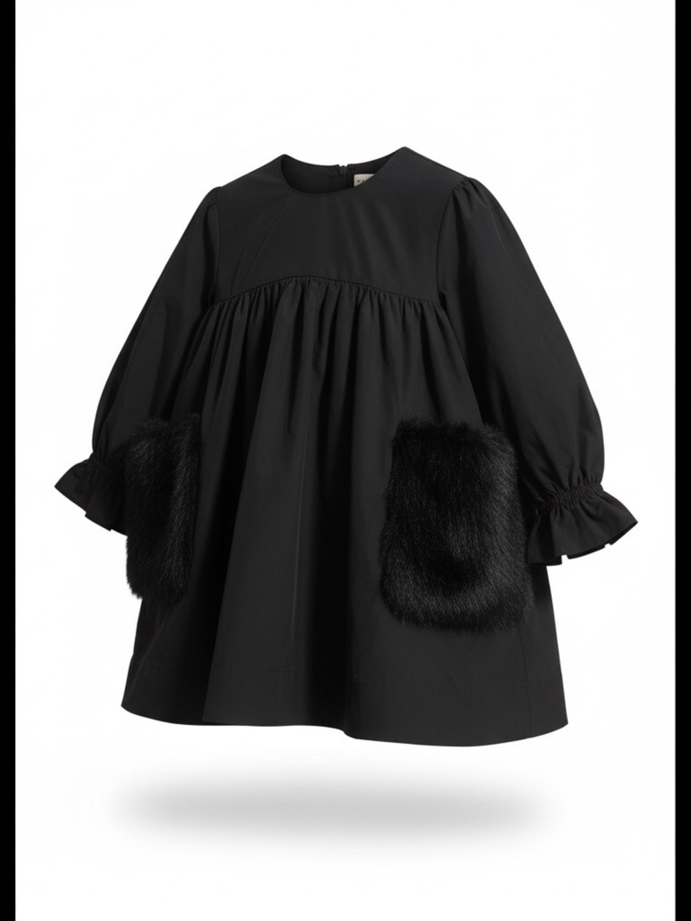 Carbon Soldier faux fur patch pockets Dress size 4